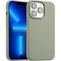 Accezz Coque Liquid Silicone avec MagSafe Apple iPhone 13 Pro - Cooper Green