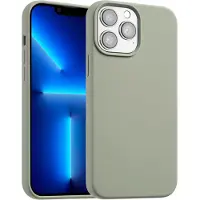 Accezz Coque Liquid Silicone avec MagSafe Apple iPhone 13 Pro Max - Cooper Green