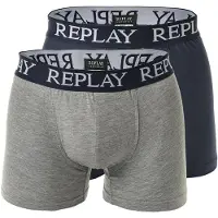 Replay Sous-vêtements de sport bleu marine / gris clair / gris chiné