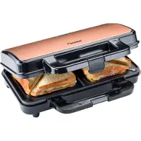 Bestron Appareil à croque-monsieur ASM90XLCO XL 900 W Cuivre