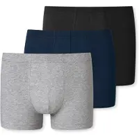 Schiesser Boxers bleu marine / gris chiné / noir