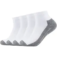 Camano Chaussettes de sport gris chiné / orange / blanc