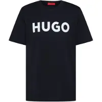 HUGO T-Shirt 'Dulivio' bleu foncé / blanc