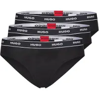 HUGO Slip 'TRIPLET BRIEF STRIPE' rouge / noir / blanc