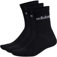 Adidas Chaussettes de sport 'Linear Crew Cushioned 3 Pairs' noir / blanc