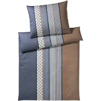 JOOP! Linge De Lit 2 Pièces - Cornflower Stripes, Comfort-Satin, Coton, Jacquard Deep Ocean 155x220cm