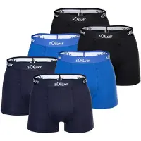 s.Oliver Boxers bleu / noir / blanc