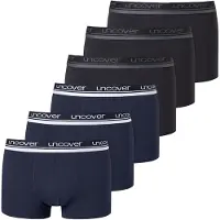 Schiesser Boxers bleu marine / gris / noir / blanc