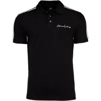 Armani Exchange pour homme. 8NZFSGZJ81Z1200 Polo noir uni (L), Casuel, Coton, Manche courte