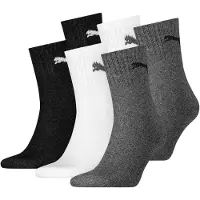 Puma Chaussettes gris chiné / noir / blanc