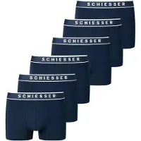 Schiesser Boxers bleu foncé / blanc