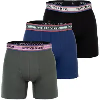 Scotch & Soda Boxers bleu / vert foncé / rouge clair / noir