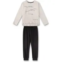 Sanetta Pyjama noir / blanc cassé