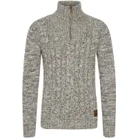 !Solid Pull-over 'Pankraz' marron / vert chiné