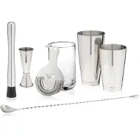 Viski Essentials Cocktailset - roestvrijstaal - 7-delig (9995) (Set de cocktail)