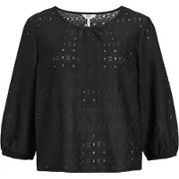 Object Laila 3/4 Sleeve Blouse Noir S Femme