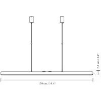 UMAGE Hazel Branch Suspension White | Steel | 150 cm