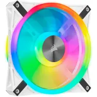 Corsair iCUE QL140 RGB (140 mm, 2x), Ventilateur PC, Blanc