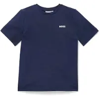 BOSS J25p23 Short Sleeve T-shirt Bleu 6 Years Enfants