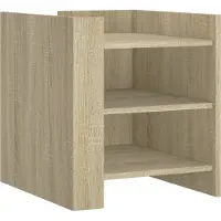 vidaXL Table de chevet chêne sonoma 45x50x50 cm bois d’ingénierie