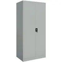 Galico Armoire de stockage Meino 2 portes L80xH180 - gris