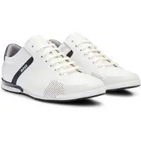 BOSS Baskets basses 'Saturn' noir / blanc naturel