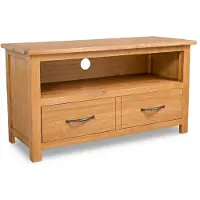 vidaXL Armoire TV 90x35x48 cm chêne massif