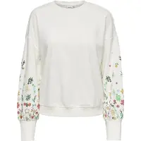 ONLY Sweat-shirt 'ONLBrooke' menthe / vert foncé / orange / blanc