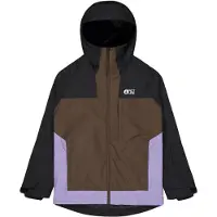 Picture - Veste de ski imper-respirante - Seakrest Jkt Black Chicory Paisley Purple Black pour Femme - Taille M - Marron