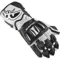 Berik Thunar Evo White Black Motorcycle Gloves Taille XS