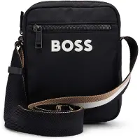 BOSS Sac à bandoulière 'Catch 3.0' noir / blanc