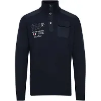 FQ1924 Pull-over 'ERLONG' bleu foncé / rouge / blanc