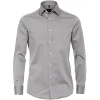 Venti Homme Venti Modern Fit Chemise argent, Faux uni