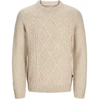 Jack & Jones Pull-over 'JPRBLUDiogo' beige chiné