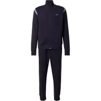 BOSS Ensemble de survêtement Regular en coton stretch avec empiècements à rayures