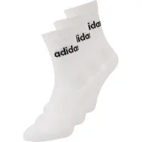 Adidas Chaussettes de sport 'Linear Crew Cushioned 3 Pairs' noir / blanc