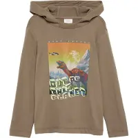 s.Oliver T-Shirt gentiane / marron chiné / jaune pastel / mandarine