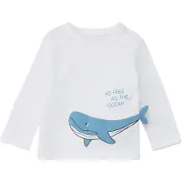 s.Oliver T-Shirt bleu clair / noir / blanc