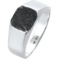 KUZZOI Bague noir / argent