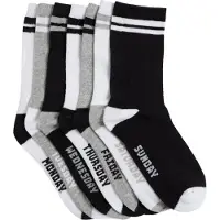 We fashion Chaussettes gris / noir / blanc