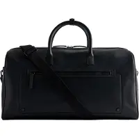 Ted Baker Cuir sac de voyage LANDERS Recycled Leather Holdall Black noir