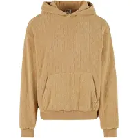 Urban Classics Jaquard Velvet Hoodie Beige S Homme