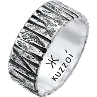 KUZZOI Bague noir / argent