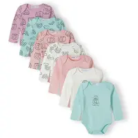 MINOTI Barboteuse / body menthe / lilas / corail / rose clair / blanc cassé