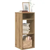 vidaXL Bibliothèque chêne artisanal 34x31x80 cm bois d'ingénierie