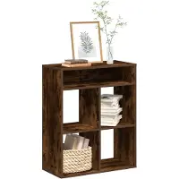 vidaXL Bibliothèque chêne fumé 66x31x80 cm bois d'ingénierie