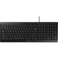 Cherry STREAM, format standard (100 %), filaire, USB, commutateurs mécaniques, QWERTY, noir