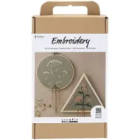 Creativ Company Frame Embroidery Craft Kit Beige