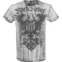 Rock Rebel by EMP T-Shirt Manches courtes de - Rebel Soul - S - 5XL - pour Homme - blanc - Taille 5XL