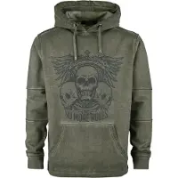Rock Rebel by EMP Sweat-shirt à capuche de - Sweat À Capuche Imprimés - S - 5XL - pour Homme - olive - Taille XL